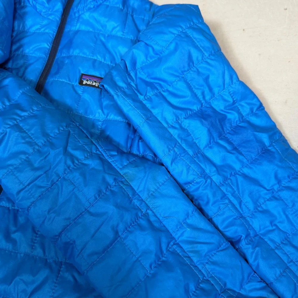 Patagonia Womens Nano Puff Jacket Blue Small STY84217 FA18 Brick Wheels Logo - Picture 7 of 7